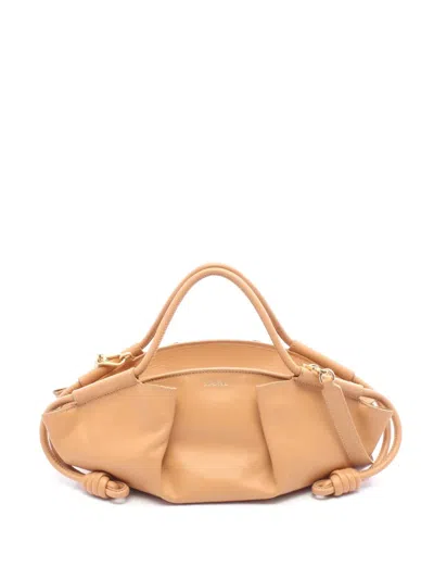 Pre-owned Loewe 2022 Small Leather Paseo Satchel In Brown