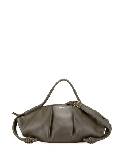 Pre-owned Loewe 2022 Small Nappa Paseo Satchel In Brown