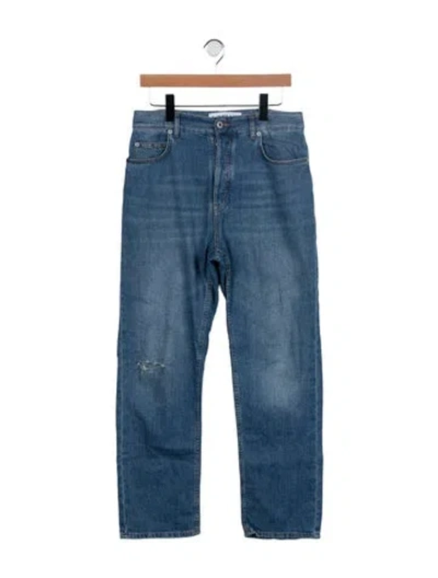 Pre-owned Loewe 2022 Straight-leg Jeans In Blue