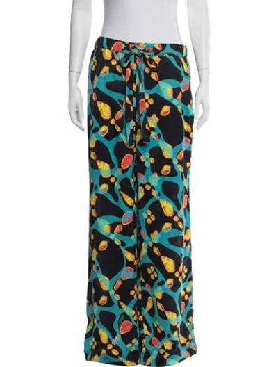 Pre-owned Loewe 2022 Wide Leg Pants W/ Tags In Blue