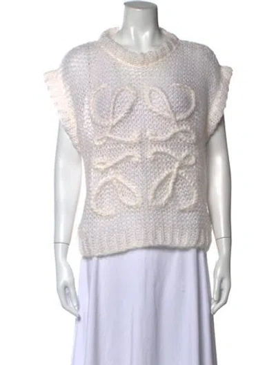 Pre-owned Loewe 2023 Anagram Sweater In Neutrals