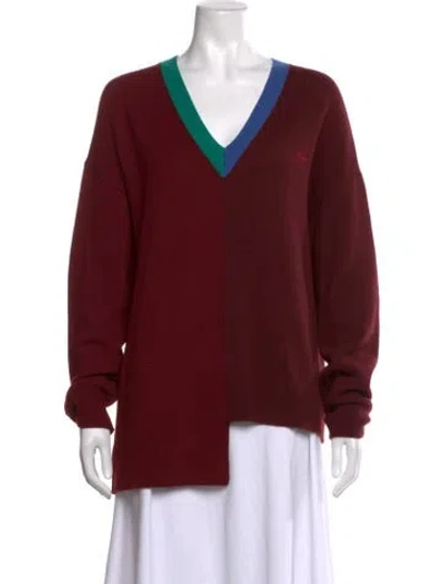 Pre-owned Loewe 2023 Anagram Sweater In Red