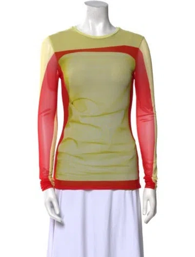 Pre-owned Loewe 2023 Colorblock Pattern Sweatshirt In Green