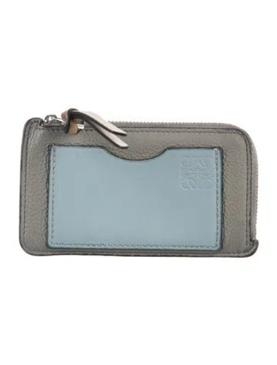 Pre-owned Loewe 2023 Compact Wallet In Grey