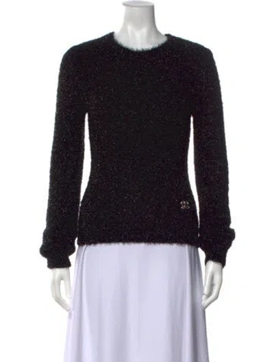 Pre-owned Loewe 2023 Crew Neck Sweater In Black