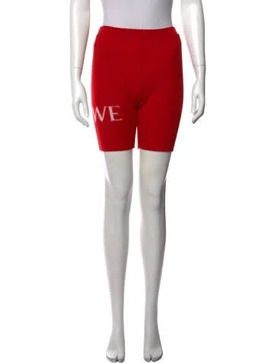 Pre-owned Loewe 2023 Knee-length Shorts W/ Tags In Red