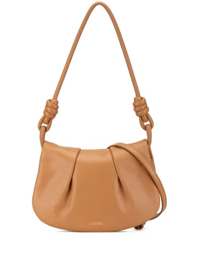 Pre-owned Loewe 2023 Leather Paseo Satchel In Brown
