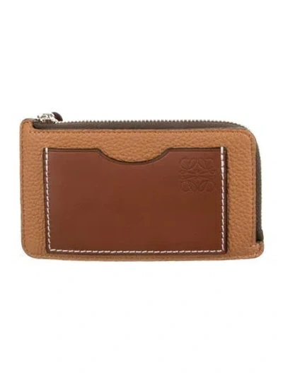 Pre-owned Loewe 2023 Leather Wallet W/ Tags In Brown