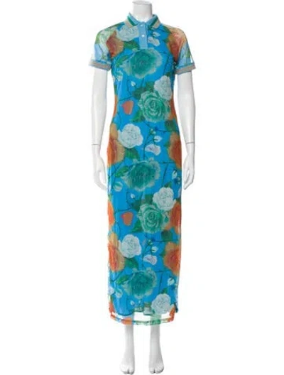 Pre-owned Loewe 2023 Long Dress In Blue