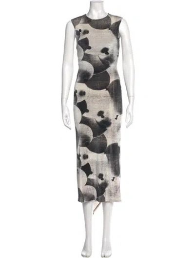 Pre-owned Loewe 2023 Long Dress In White