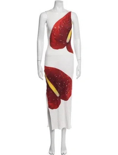 Pre-owned Loewe 2023 Long Dress In White