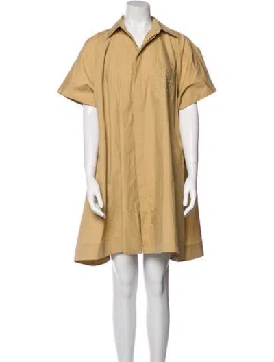 Pre-owned Loewe 2023 Mini Dress In Neutral