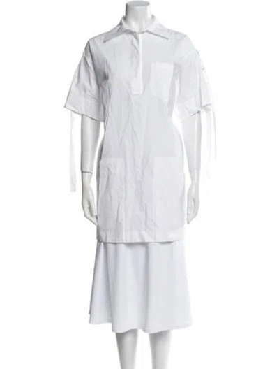 Pre-owned Loewe 2023 Mini Dress In White