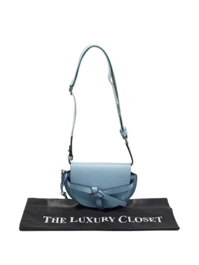 Pre-owned Loewe 2023 Mini Gate Shoulder Bag In Blue
