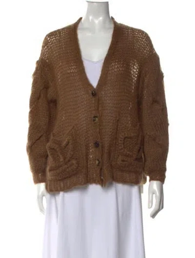 Pre-owned Loewe 2023 Mohair Sweater In Brown