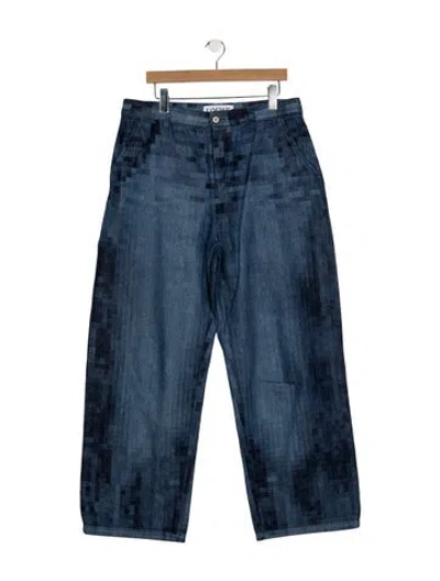 Pre-owned Loewe 2023 Relaxed Fit Jeans In Blue