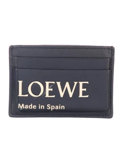 Pre-owned Loewe 2023 Signature Logo Card Holder In Multi