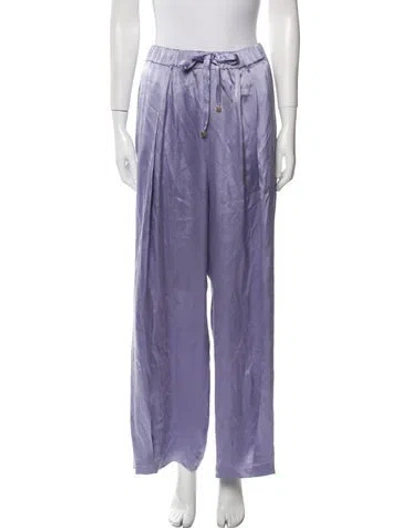 Pre-owned Loewe 2023 Silk Pajamas In Purple