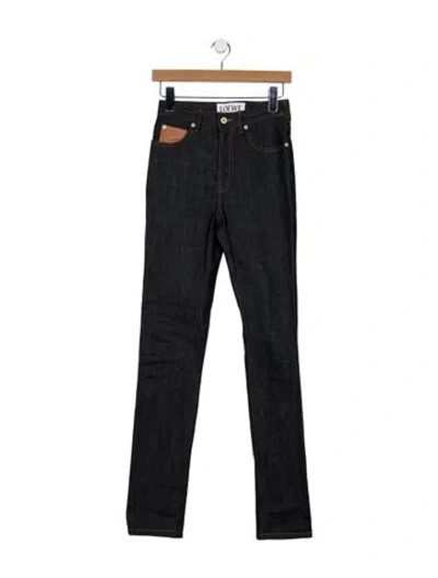 Pre-owned Loewe 2023 Straight Leg Jeans In Black