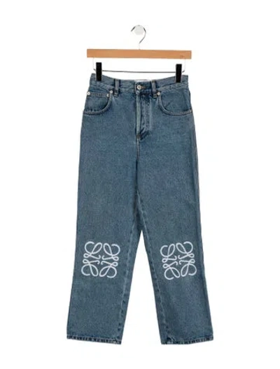 Pre-owned Loewe 2023 Straight Leg Jeans In Blue