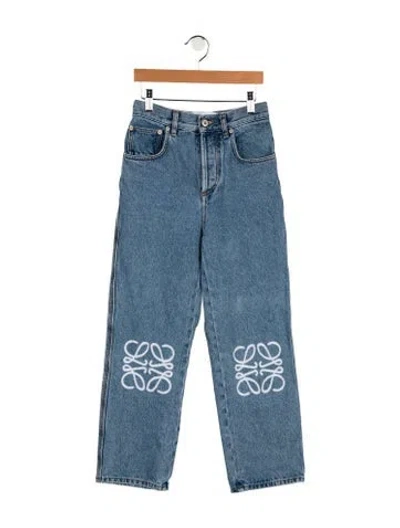 Pre-owned Loewe 2023 Straight Leg Jeans In Blue