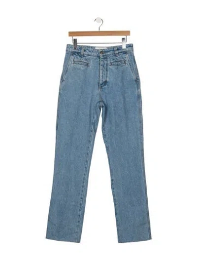 Pre-owned Loewe 2023 Straight Leg Jeans In Blue