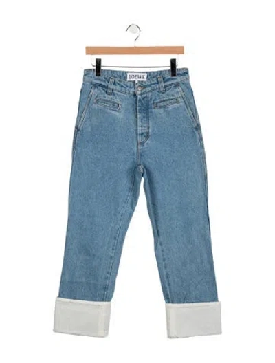 Pre-owned Loewe 2023 Straight Leg Jeans In Blue