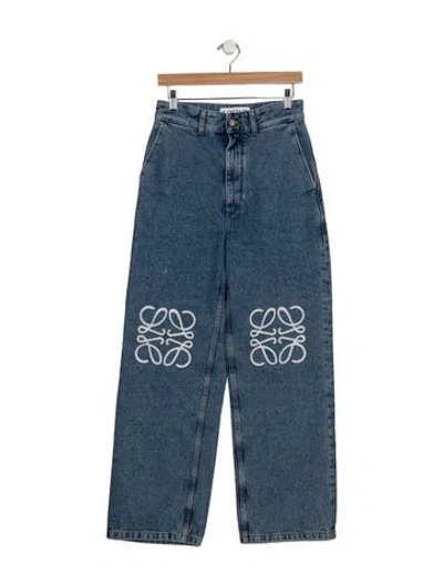 Pre-owned Loewe 2023 Straight Leg Jeans In Blue