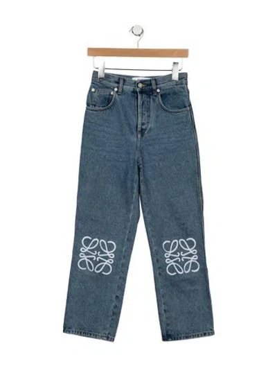 Pre-owned Loewe 2023 Straight Leg Jeans In Blue