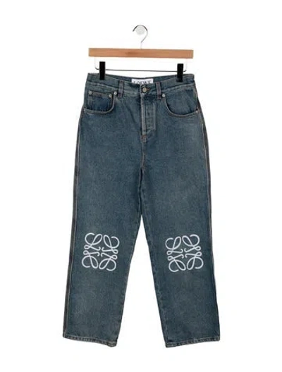 Pre-owned Loewe 2023 Straight Leg Jeans In Blue