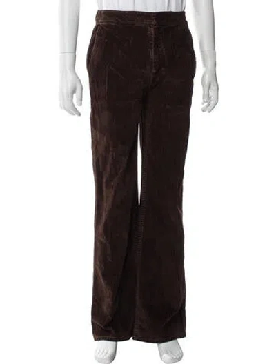 Pre-owned Loewe 2023 Straight Leg Pants In Brown