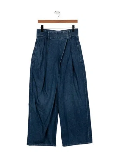 Pre-owned Loewe 2023 Wide Leg Jeans In Blue