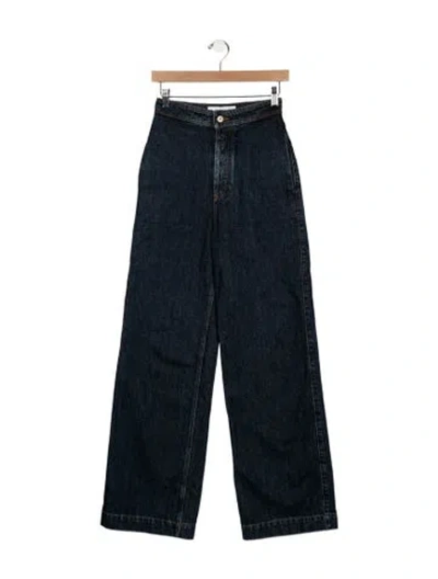 Pre-owned Loewe 2023 Wide Leg Jeans In Blue