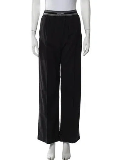 Pre-owned Loewe 2023 Wide Leg Pants In Black