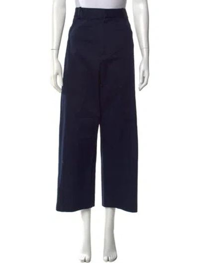Pre-owned Loewe 2023 Wide Leg Pants In Blue
