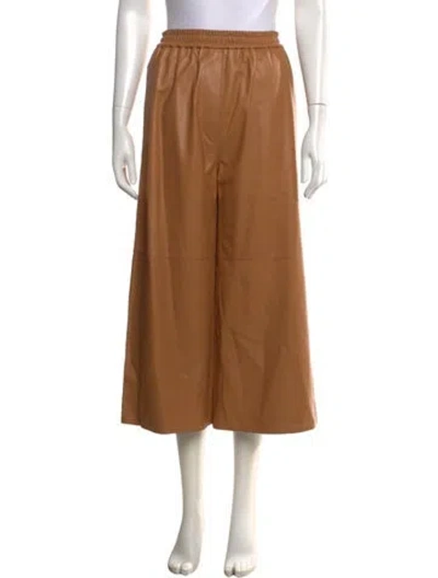 Pre-owned Loewe 2023 Wide Leg Pants In Brown