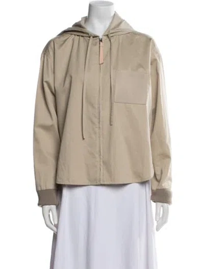 Pre-owned Loewe 2024 Anagram Jacket In Neutral