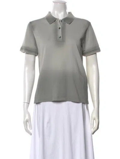 Pre-owned Loewe 2024 Anagram Polo In Grey