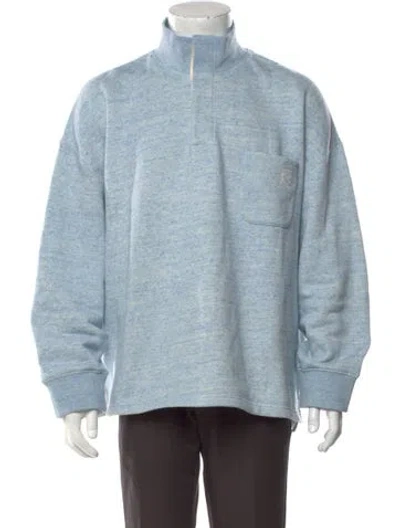 Pre-owned Loewe 2024 Anagram Sweatshirt In Blue