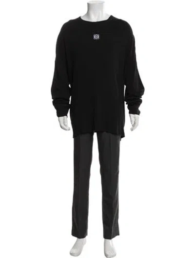Pre-owned Loewe 2024 Anagram T-shirt In Black