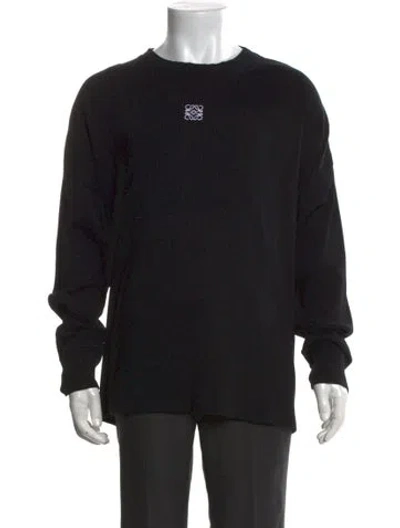 Pre-owned Loewe 2024 Anagram T-shirt In Black