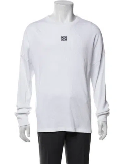Pre-owned Loewe 2024 Anagram T-shirt W/ Tags In White