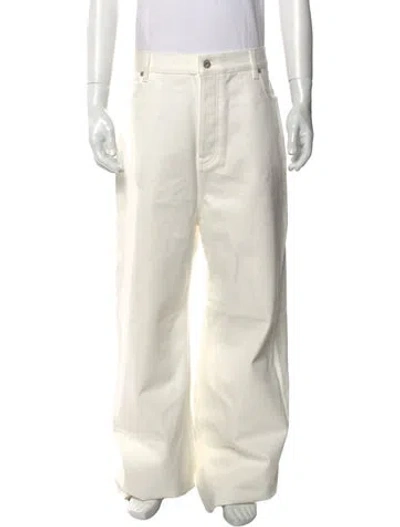 Pre-owned Loewe 2024 Bootcut Jeans In White