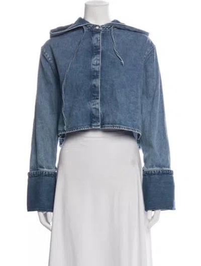 Pre-owned Loewe 2024 Denim Jacket In Blue