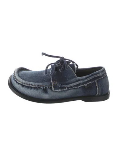 Pre-owned Loewe 2024 Denim Loafers In Blue