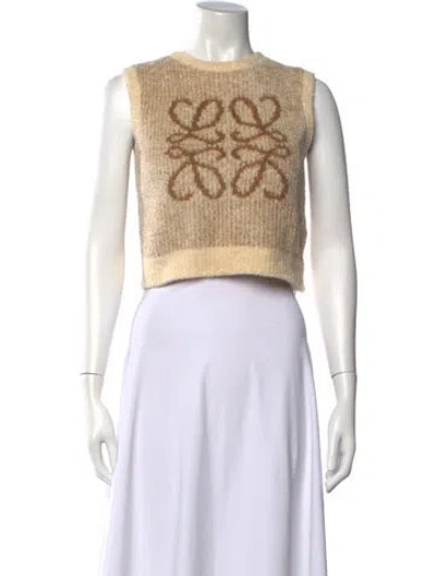 Pre-owned Loewe 2024 Graphic Print Sweater In Neutrals