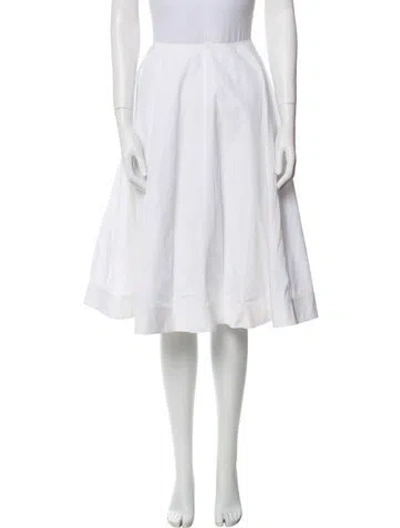 Pre-owned Loewe 2024 Knee-length Skirt In White