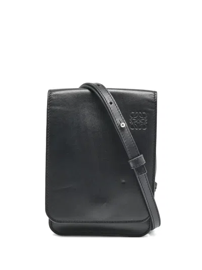 Pre-owned Loewe 2024 Leather Crossbody Bag In Black