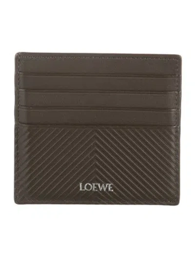 Pre-owned Loewe 2024 Leather Wallet In Green