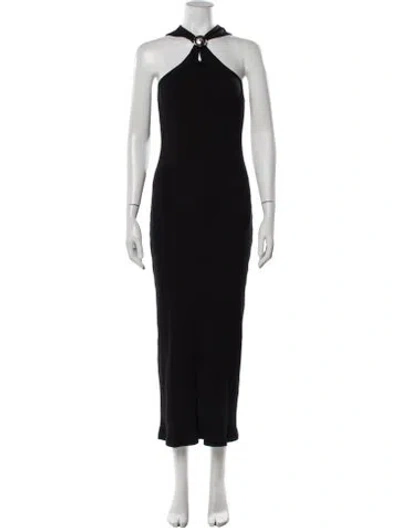 Pre-owned Loewe 2024 Long Dress In Black